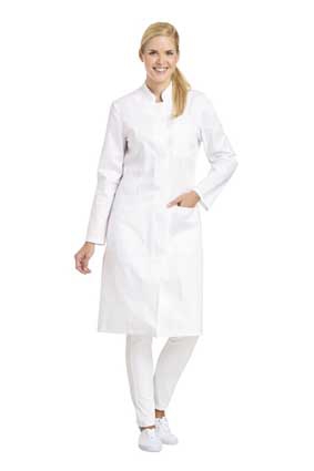 Damen Berufsmantel 1/1 Arm 100% BW