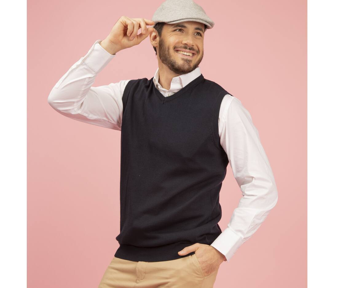 Herren Pullover V-Ausschnitt regular fit 9910/72121