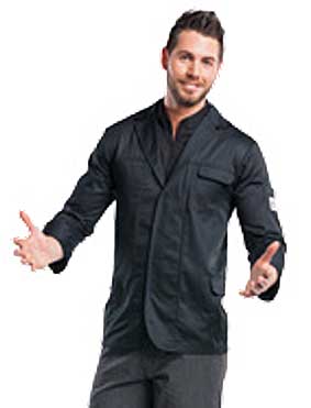 Kochjacke / Servicejacke MONTELLO schwarz