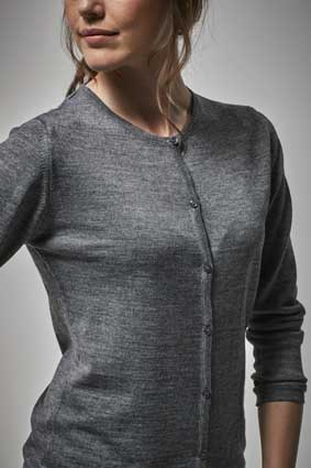 Damen Cardigan COPENHAGEN  langarm Rundhals 4185