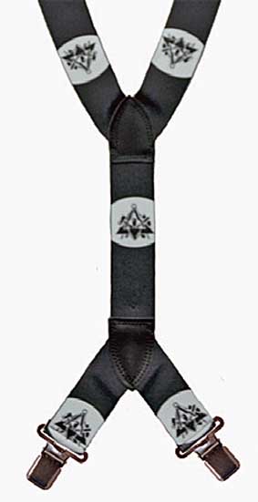 Hosenträger 36 mm breit mit Vereins-Motiv