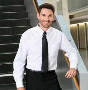 Baumwoll-Stretch Herren Hemd langarm