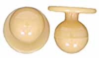 Kugelknöpfe - Kochjackenknöpfe (1 Pack = 12 Knöpfe) Farbe: sand