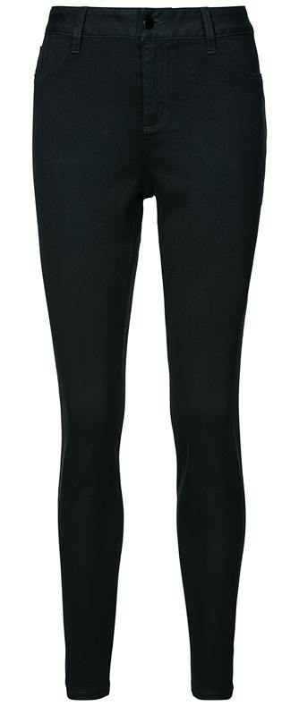 Damen Soft Stretch Jeans in weiß und schwarz