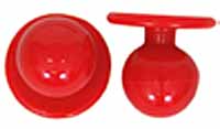 Kugelknöpfe - Kochjackenknöpfe (1 Pack = 12 Knöpfe) Farbe: rot