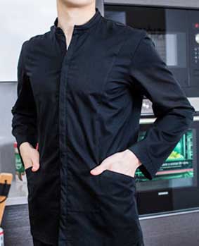 Damen Servicejacke mit Mandarinkragen und Taschen