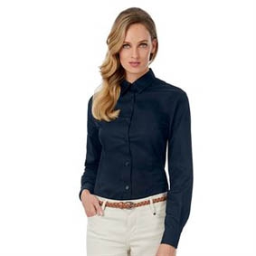 Bluse langarm 100% BW-Twill  SWT83