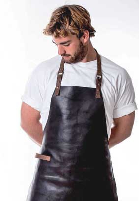 Echt Leder Latzschürze 083/665  DEAKTIVIERT weil zu teuer