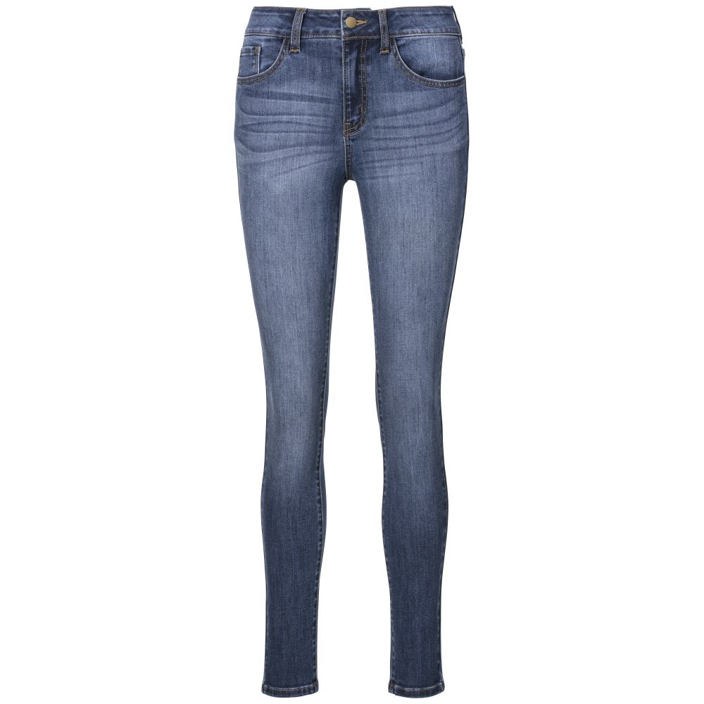 Damen Soft Stretch Jeans in denim blau