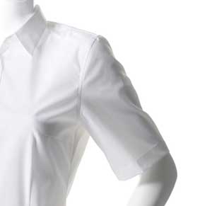 Bluse FRANKFURT kurzarm, Classic fit, leicht tailliert 100%BW