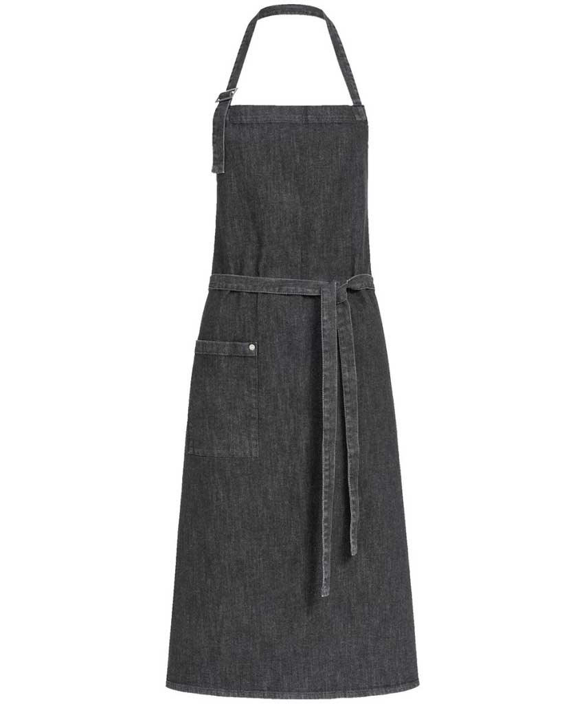 Latzschürze BLACK DENIM L100xB77 cm