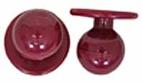 Kugelknöpfe - Kochjackenknöpfe (1 Pack = 12 Knöpfe) Farbe: bordeaux