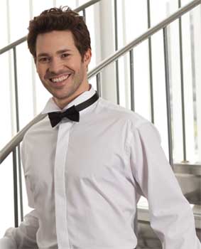 Smokinghemd Unisex langarm 60% BW / 40% PES