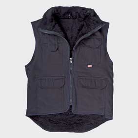Workwear Winter-Weste mit Webpelzfutter