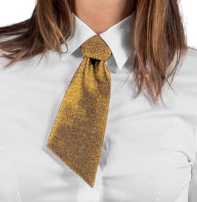 ISA Servicekrawatte CRAVATTINI Lurex Gold  11574