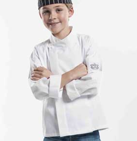Kinderkochjacke WHITE 130/292