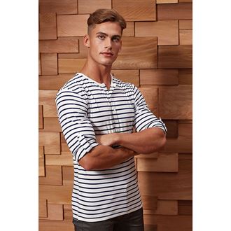 Herren T-Shirt LONG JOHN Krempelärmel 8522/PR218