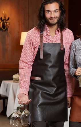 Echt Leder Latzschürze USTICA L75 x B60 cm