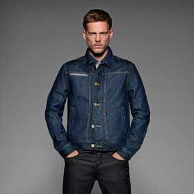 Herren Denim Trucker Jacke