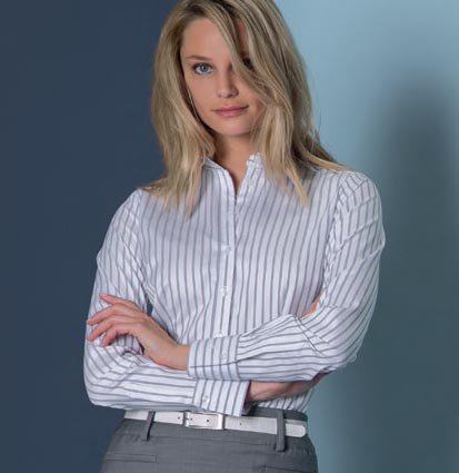 Bluse Stretch langarm Slim Fit MODERN 37.5