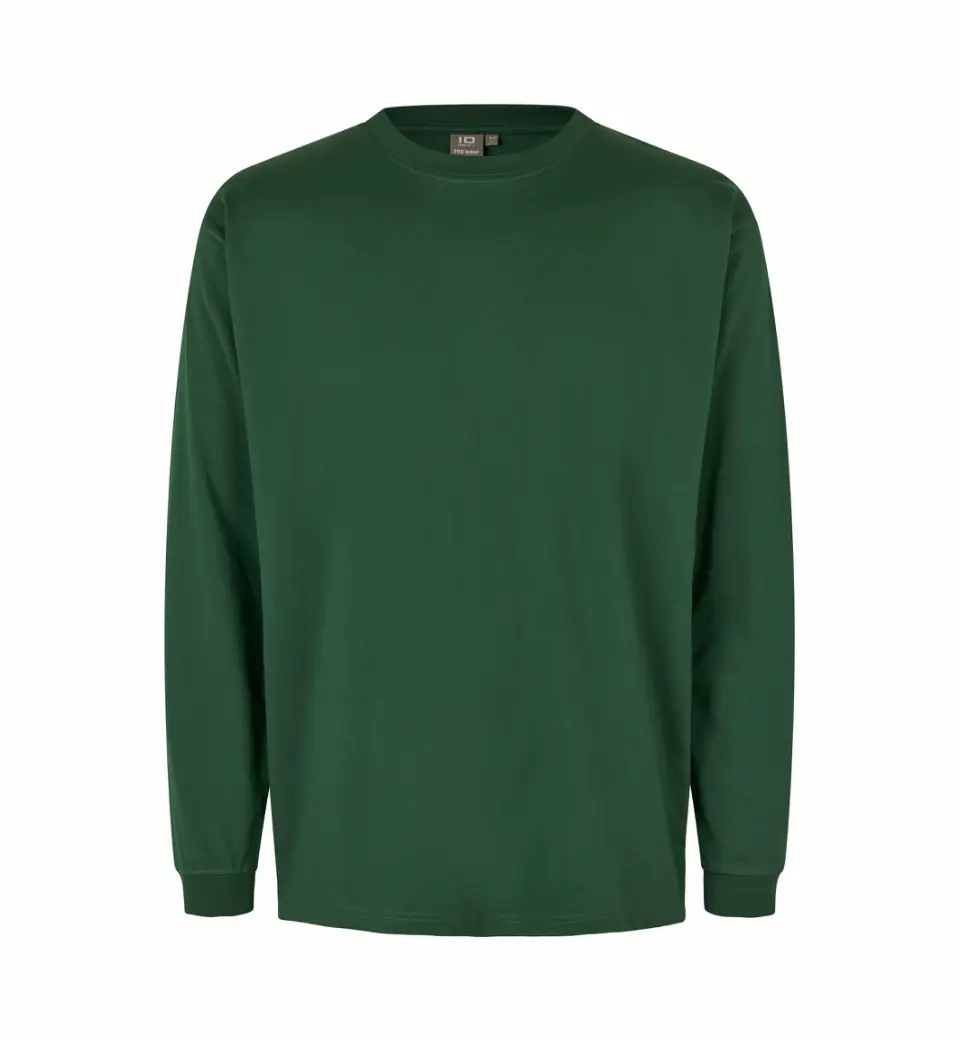 PRO WEAR Mens T-Shirt mit rundem Halsausschnitt mit vierfachem Rippabschluss langarm
