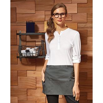 Vorbinder kurz mit 3 Taschen L33 x B60 cm