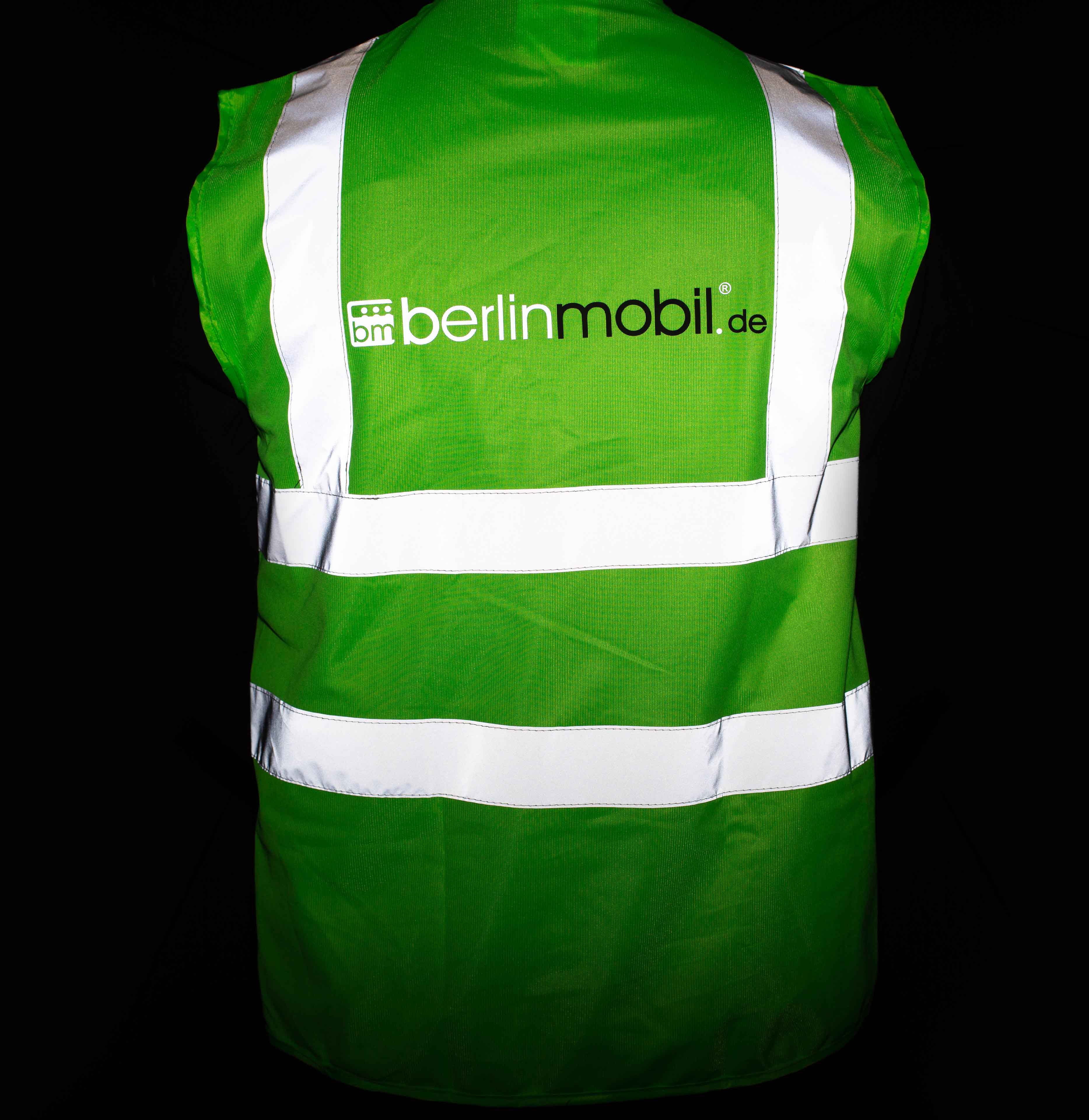 BerlinMobil SICHERHEITSWESTE Farbe: Fluorescent Grün