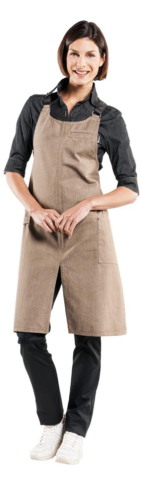 Latzschürze FORENE CROSS MUD DENIM L90 x B75 cm