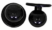 Kugelknöpfe - Kochjackenknöpfe (1 Pack = 12 Knöpfe) Farbe: schwarz