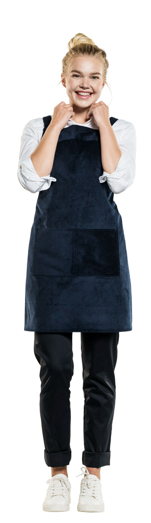 Latzschuerze-Cord-cross-CH-D-blau