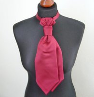 Plastron Herren uni gefalteter Knoten Plastron Herren uni gefalteter Knoten