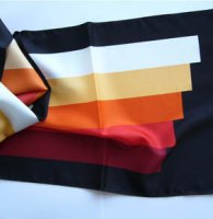 Schal PES 140x30 cm Streifen Rost-Rot-Beigetöne / schwarz Schal PES 140x30 cm Streifen Rost-Rot-Beigetöne / schwarz