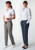 Damen Glencheck Casual Hose STELLA Slim Fit Damen Glencheck Casual Hose STELLA Slim Fit