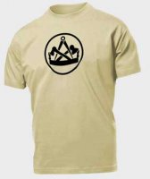T-Shirt beige mit Tischler Zunftzeichen T-Shirt beige mit Tischler Zunftzeichen