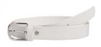 Leder-Gürtel in weiß für Medizin und Plege Leder-Gürtel in weiß für Medizin und Plege