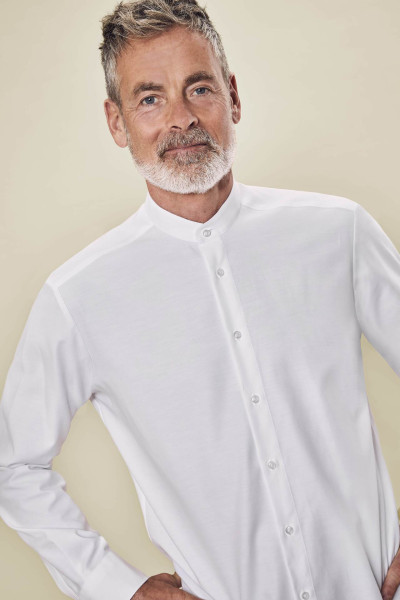 Landhaus Herren Stehkragenhemd 1/1 Regular Fit Basic
