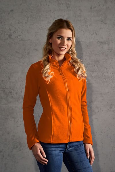 Damen Micro Fleece Jacke mit Reißverschluss